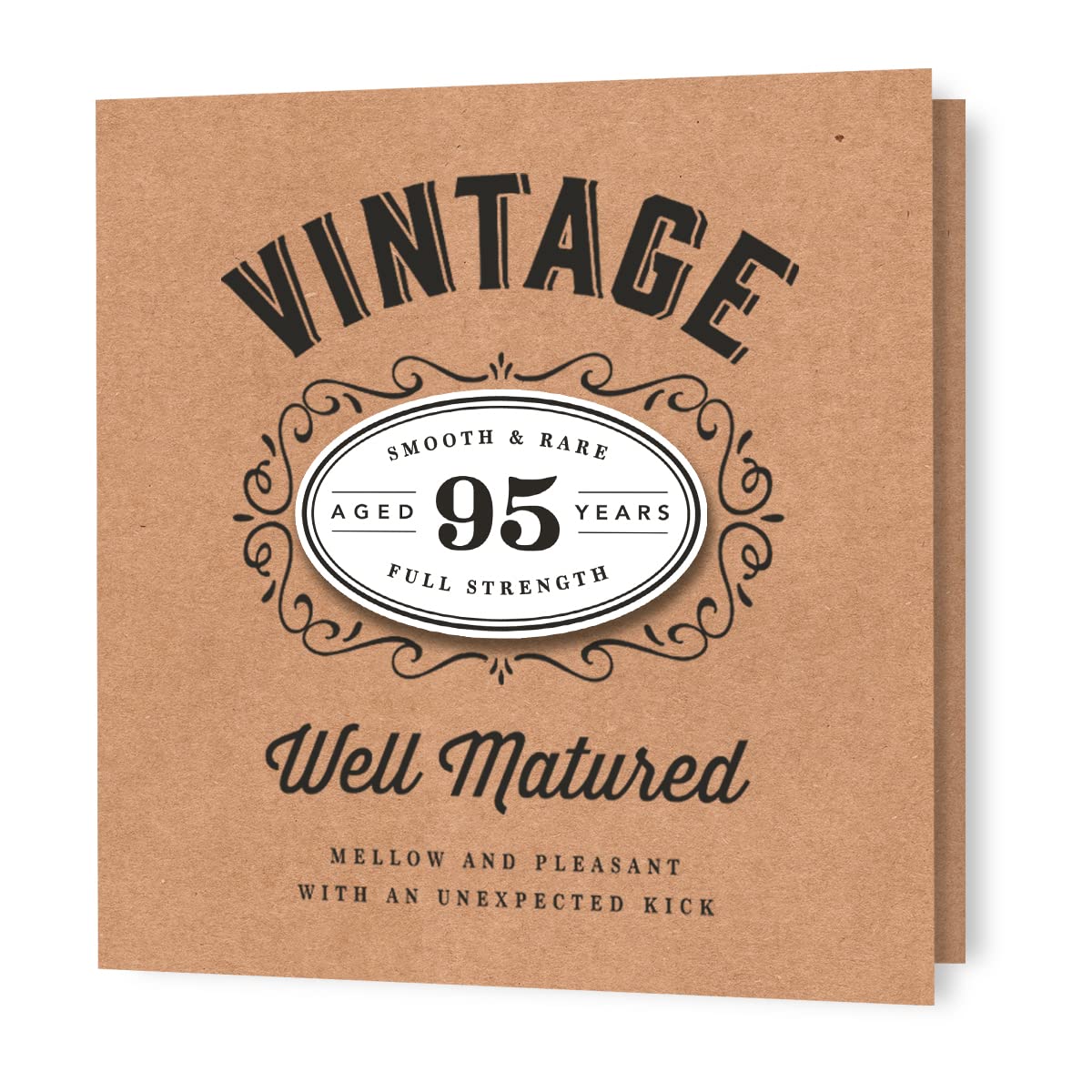 95th Birthday Card for Men and Women Vintage 3D Effect Card for 95 95th Birthday