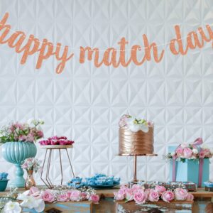 Happy Match Day Banner, 2024 Match Day Party Decorations, Doctor Matche Day Bunting Banner, Medical School Graduation Supply Rose Gold Glitter