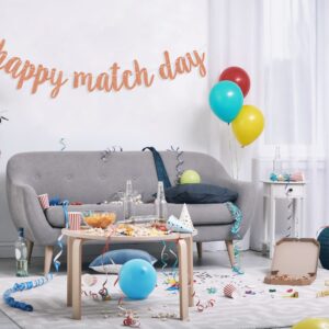 Happy Match Day Banner, 2024 Match Day Party Decorations, Doctor Matche Day Bunting Banner, Medical School Graduation Supply Rose Gold Glitter