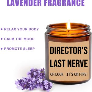 Director's Last Nerve Candle - Personalized Gift for Director - Funny Gift for Director - Director Gifts - Birthday Gift for Director