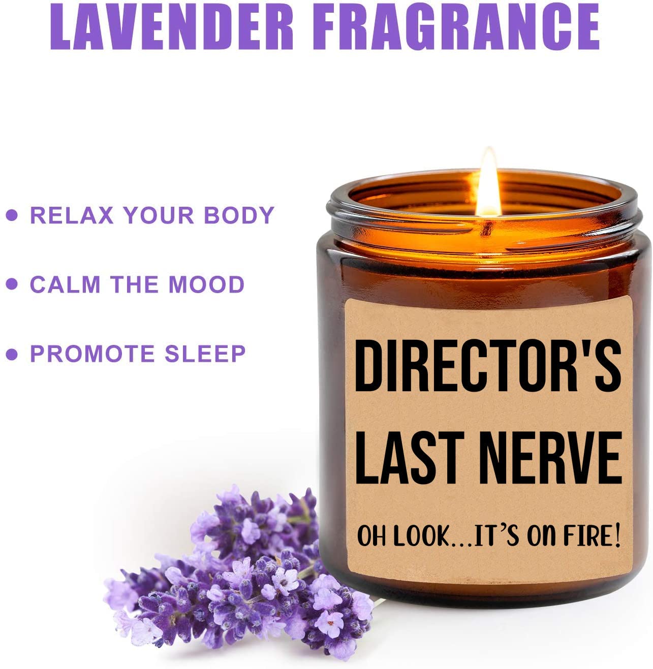 Director's Last Nerve Candle - Personalized Gift for Director - Funny Gift for Director - Director Gifts - Birthday Gift for Director