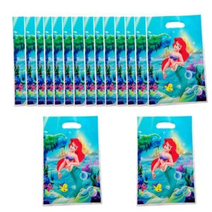 allpick 30pcs mermaid candy snack party favors bags for kids birthday baby shower mermaid theme party decorations