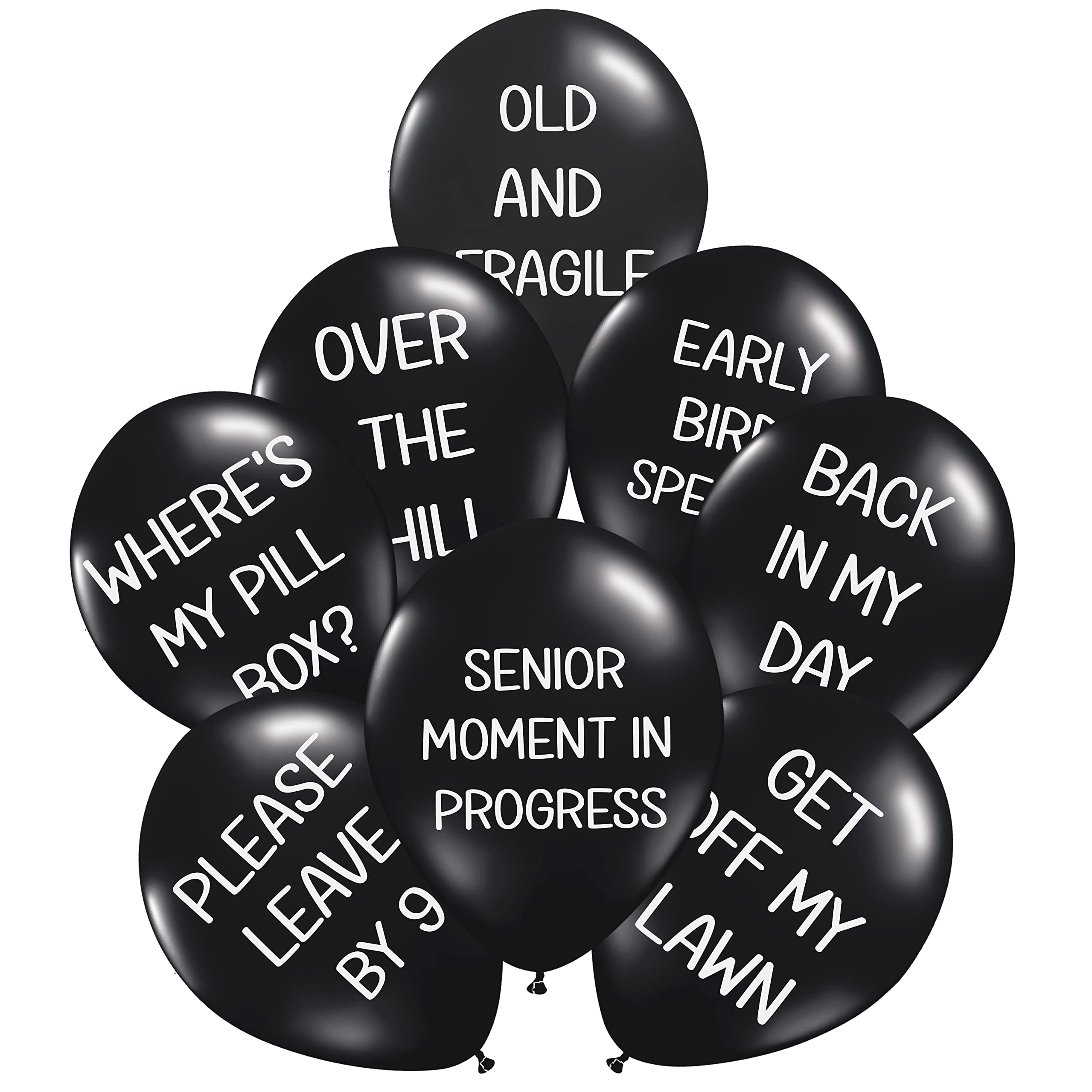 Funny Abusive Balloons | Fun Decoration for Adult Birthday Party (8 Pack Rated E)