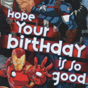 Greeting Card Avengers Kids Happy Birthday