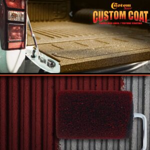 Custom Shop Paint Roller Frame with 2-4" x 1/4" Textured Bed Liner Roller Covers - for Roll-On Custom Coat Truck Bedliner Application, Create Texture Effect with Paint & Non-Skid Protective Coatings