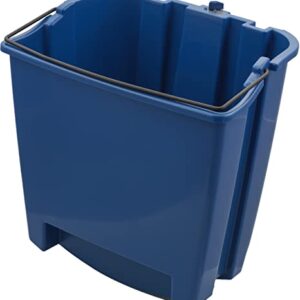 Carlisle FoodService Products Omnifit Mop Bucket with Side Press Wringer and Soiled Water Insert for Floor Cleaning, Kitchens, Restaurants, And Janitorial Use, Polypropylene (Pp), 35 Quarts, Blue