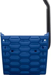 Carlisle FoodService Products Omnifit Mop Bucket with Side Press Wringer and Soiled Water Insert for Floor Cleaning, Kitchens, Restaurants, And Janitorial Use, Polypropylene (Pp), 35 Quarts, Blue