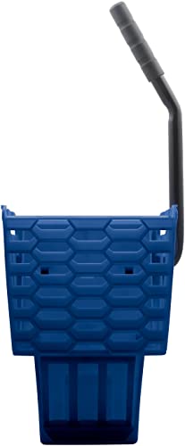 Carlisle FoodService Products Omnifit Mop Bucket with Side Press Wringer and Soiled Water Insert for Floor Cleaning, Kitchens, Restaurants, And Janitorial Use, Polypropylene (Pp), 35 Quarts, Blue