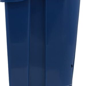 Carlisle FoodService Products Omnifit Mop Bucket with Side Press Wringer and Soiled Water Insert for Floor Cleaning, Kitchens, Restaurants, And Janitorial Use, Polypropylene (Pp), 35 Quarts, Blue