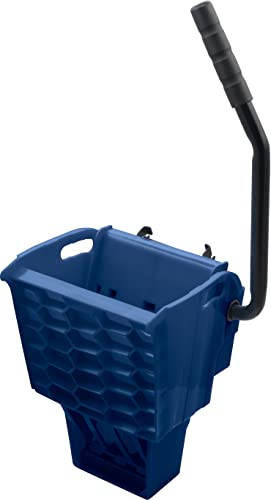 Carlisle FoodService Products Omnifit Mop Bucket with Side Press Wringer and Soiled Water Insert for Floor Cleaning, Kitchens, Restaurants, And Janitorial Use, Polypropylene (Pp), 35 Quarts, Blue