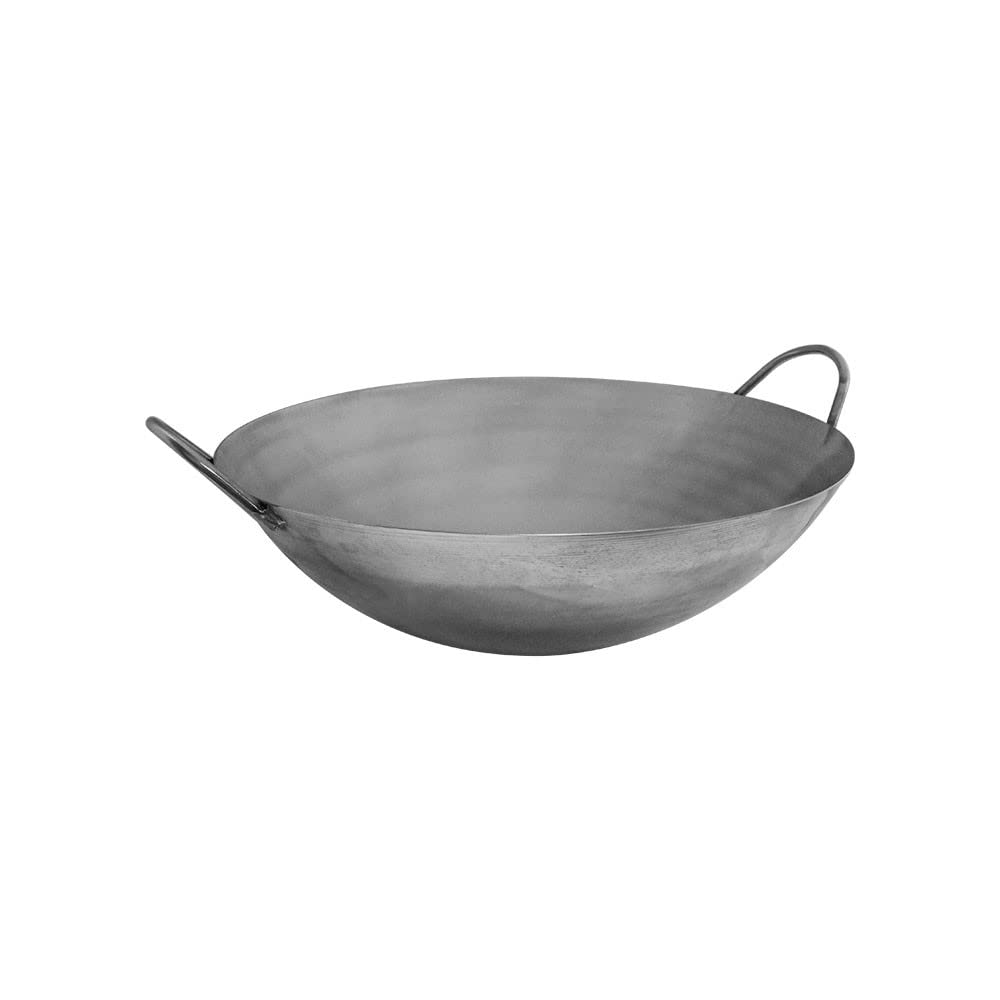 Prolinemax 22'' Carbon Steel Wok Pan Gourmet Chef Chinese Traditional Wok Cookware