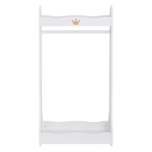 UTEX Kids Dress Up Storage, Kids' Costume Organizer Center, Open Hanging Armoire Closet, Kids Armoire with Rack for Toddler 3 Age+, White