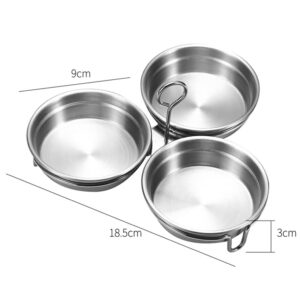 Angoily Poached Egg Holder 2pcs Egg Poacher Tray Stainless Steel Nonstick Egg Poacher Replacement Cup Egg Pan with Oil Brush for Home Kitchen Random Color Metal Egg Poacher Cups