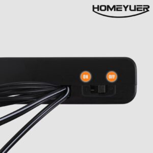 HOMEYUER External Power Supply Box with six Kind Jacks and ON/Off Switch for Various DC Equipment,Like Some Kinds Safe Box,Electronic Cabinet Lock,Toys,LED Lighting and so on.Output DC 6V