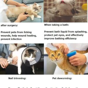 Himalayan Star Cat Dog Cone Collar pet Protective Cover , cat Dog Collars for After Surgery,to Prevent Pets from Licking Wounds (6# XS)