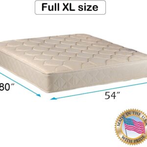 DS Solutions USA Comfort Classic Gentle Firm Full XL Mattress Only with Mattress Cover Protector - Fully Assembled, Orthopedic, Good for Your Back, Long Lasting and 2 Sided