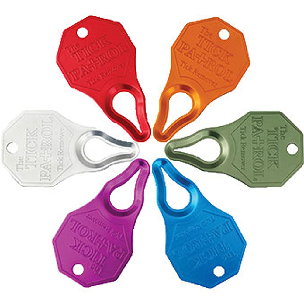 The Tick Patrol Tick Remover 6-Pack - for People & Pets - Stop Ticks in Their Tracks! (6 Colors)