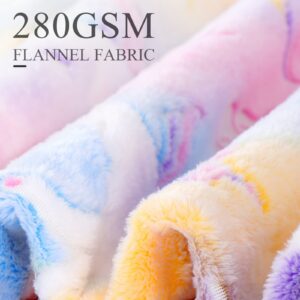 YJLMLY Glow in The Dark Unicorn Blanket, Unicorn Gifts Toys for Girls, Soft Pink Girls Blanket for 2 3 4 5 6 7 8 9 10 Year Old Girl Birthday Christmas Valentine Gifts Ideas, 50''x60''