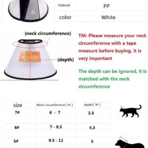 Himalayan Star Cat Dog Cone Collar pet Protective Cover , cat Dog Collars for After Surgery,to Prevent Pets from Licking Wounds (6# XS)