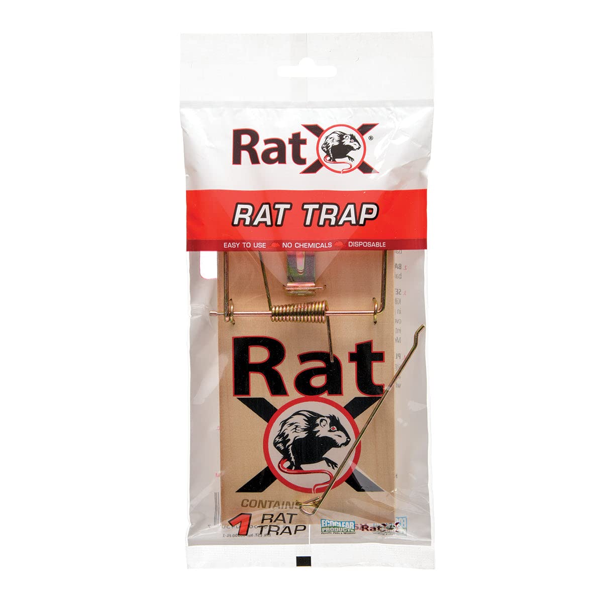 RatX Wood Traps (Pack of 12) for Rats, Mice & Rodents - Reusable and Easy to Use - EcoClear Products