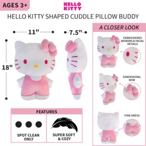 Franco Kids Bedding Super Soft Plush,Polyester Cuddle Pillow Buddy, One Size, Hello Kitty