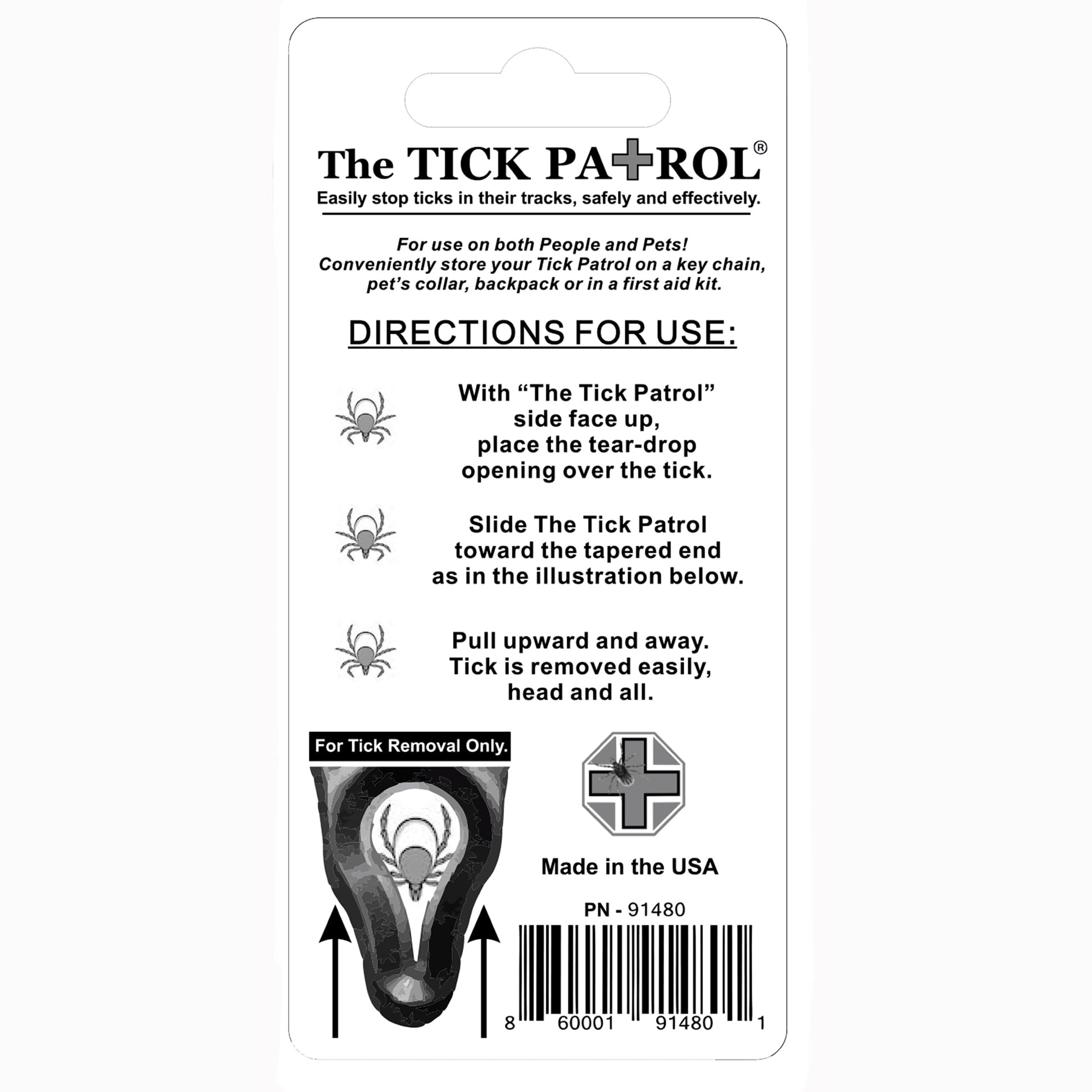 The Tick Patrol Tick Remover 6-Pack - for People & Pets - Stop Ticks in Their Tracks! (6 Colors)