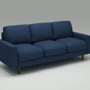 US Pride Furniture Modern Simple Style Soft 3 Seater Sofa with Removable Cushion and Wood Support