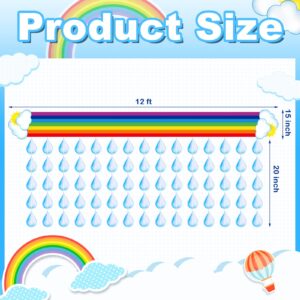 Rainbow Ceiling Decoration Hanging Rainbow Cloud Ceiling Decoration with Raindrop Garland Rainbow Party Decorations Raindrop Garland Rainbow Bunting for Birthday Baby Shower Daycare Decorations Supply