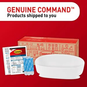 Command Shower Caddy with 4 Water Resistant Command Strips, Holds up to 6.5 lb, 11.46" x 4.66" x 4.82" Damage Free Bathroom Organization, Proven to Hold Better Than Suction Cups