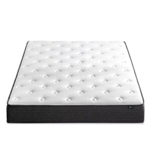 ZINUS 8 Inch Comfort Essential Pocket Spring Hybrid Mattress, Full, Pressure Relieving Support, CertiPUR-US Certified, Mattress in A Box