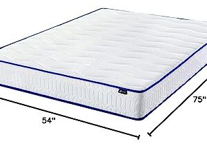 ZINUS 8 Inch Essential Innerspring Mattress, Full, Medium Firm Feel, CertiPUR-US Certified, Mattress in A Box