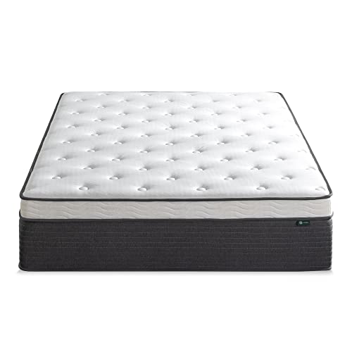 ZINUS 13 Inch Comfort Essential Pocket Spring Hybrid Mattress, King, Pressure Relieving Support, CertiPUR-US Certified, Mattress in A Box