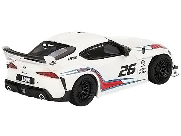 TSM Model GR Supra LB Works 26 White Martini Racing Limited Edition to 3600 Pieces Worldwide 1/64 Diecast Model Car by True