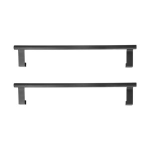 Greensen Kitchen Towel Holder Over Door Towel Rail Stainless Steel, Over The Door Towel Rail Tea Towel Holder for Cupboard Doors and Drawers, Towel Rack for Kitchen and Bathroom, No Drilling(36CM)