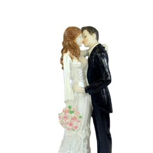 shamjina Cake Topper Bride and Groom Figure Wedding Couple Figure Wedding Engagement Party Decorations for Wedding Valentine's Day parties decoration of cake, E