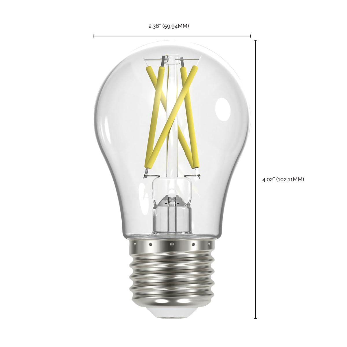 Satco S12415-8 Watt LED A19; Clear; Medium Base; 3000K 2 LED Bulbs