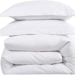 Premium Quality 120x120 Super King Plus White Solid Duvet Cover Set Zipper Closure & Corner Ties Easy Fit,Breathable 800-TC Ultra Soft Pillow Sham 2pc 100% Soft Egyptian Cotton