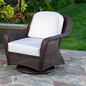 Tortuga Outdoor Sea Pines Java Swivel Rocking Dining Chair