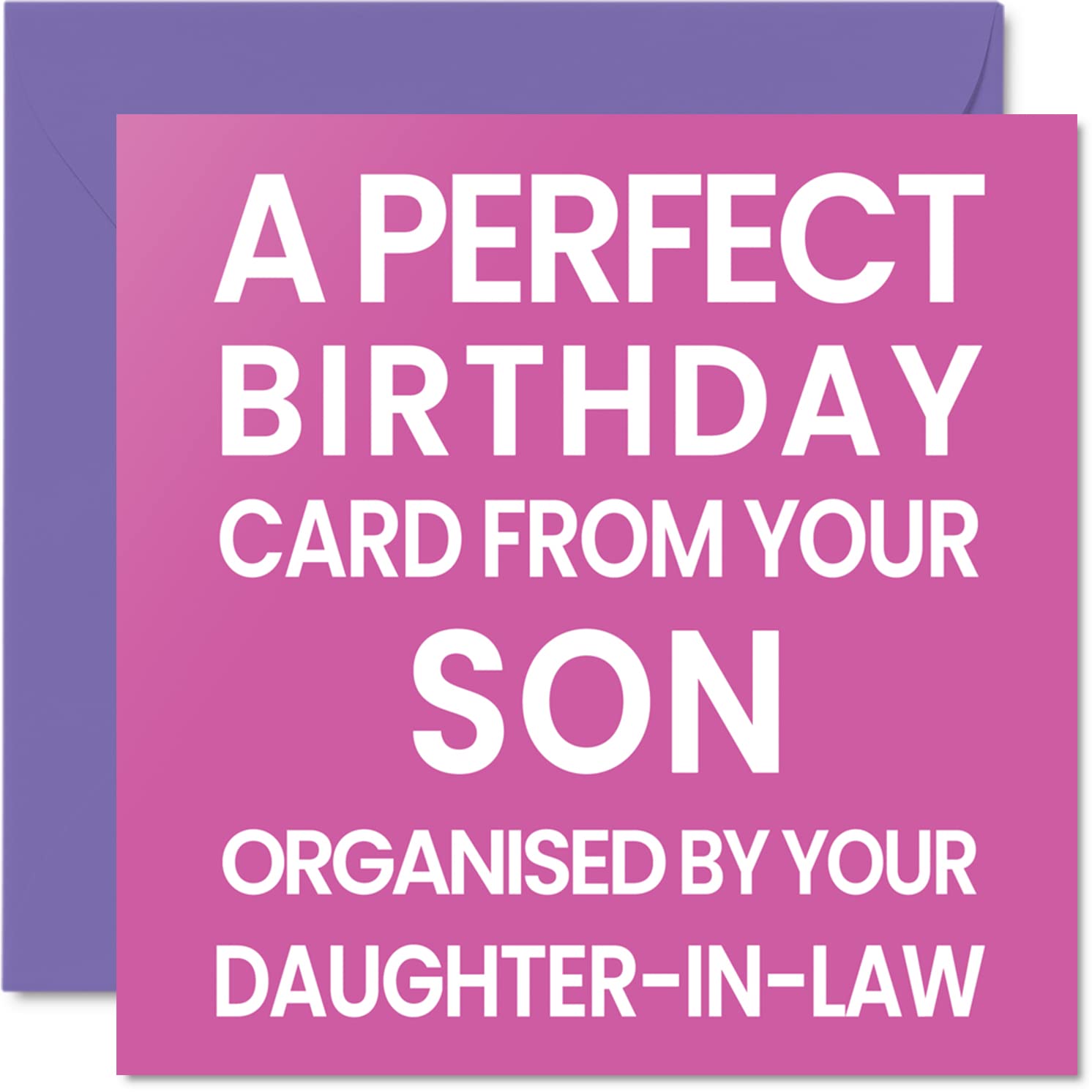 Stuff4 Funny Birthday Cards for Mom - Organised By - Joke Happy Birthday Card for Mom from Daughter Son, Rude Mother Birthday Gifts, 5.7 x 5.7 Inch Mother's Day Greeting Cards for Mama Mum Mam Mommy