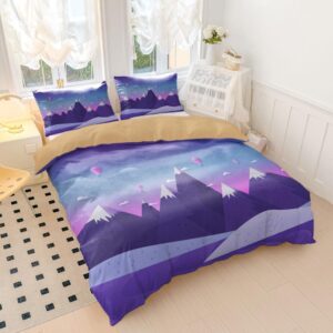 NICHIYOBI Ne-Zuko Anime Duvet Cover 3 Piece Bedding Set,Teen Anime Comforter Cover Set Super Soft Duvet Cover with Pillowcase (styel 8,Full 79x90in + 20x30in)