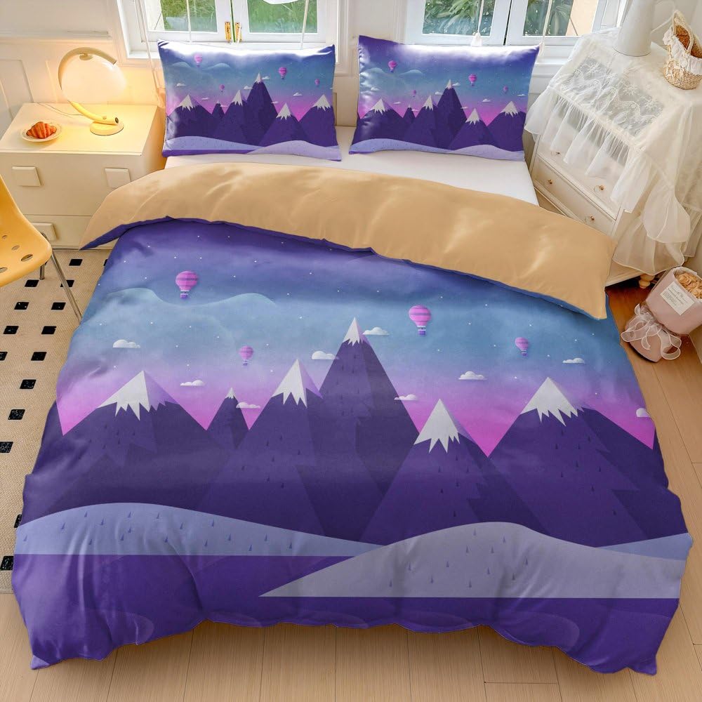 NICHIYOBI Ne-Zuko Anime Duvet Cover 3 Piece Bedding Set,Teen Anime Comforter Cover Set Super Soft Duvet Cover with Pillowcase (styel 8,Full 79x90in + 20x30in)