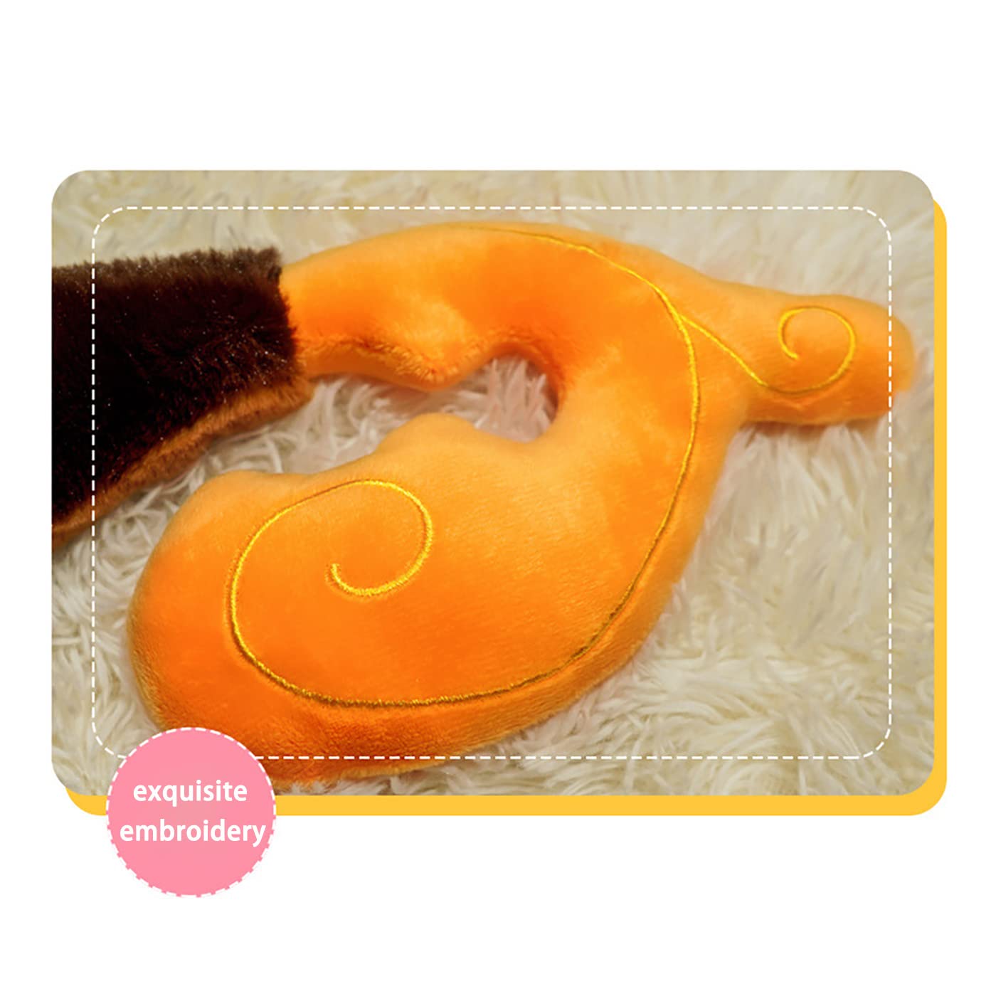 Anime Game Dragon Soft Plush Pillow Toy Figure, Home Decor Toy Figure, Cosplay Costume Plush Props for Fans (27.5")