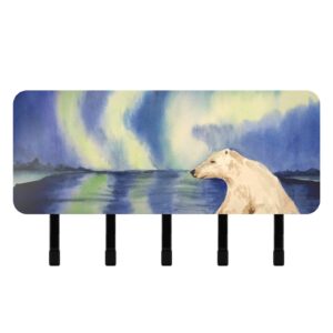 suabo key holder for wall decorative, mail holder wall mount, polar bear wall hooks for hanging