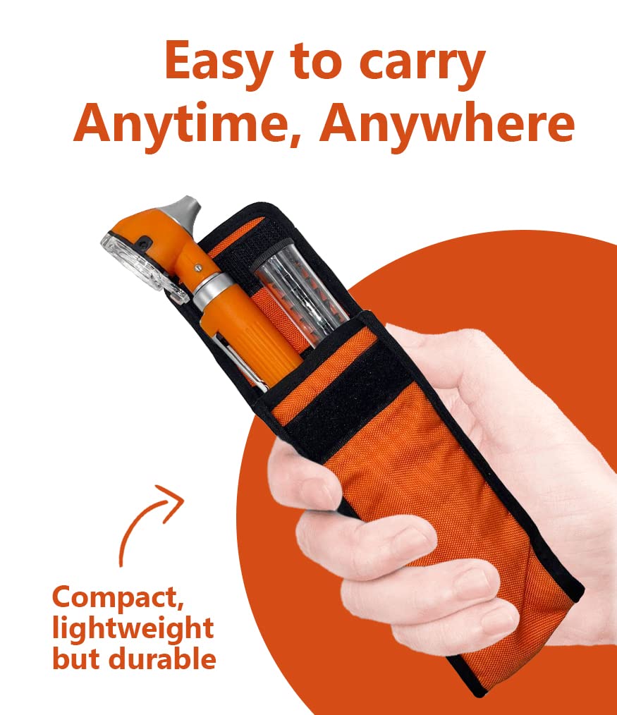 OdontoMed2011 - Otoscope 'Mini for Educational and Personal Use - Ideal for Medical and Nurse Students, Paramedics, EMT and Personal Use… (Orange)