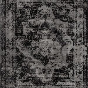 Well Woven Patras Black Vintage Oriental Medallion Area Rug 8x10 (7'10" x 9'10")