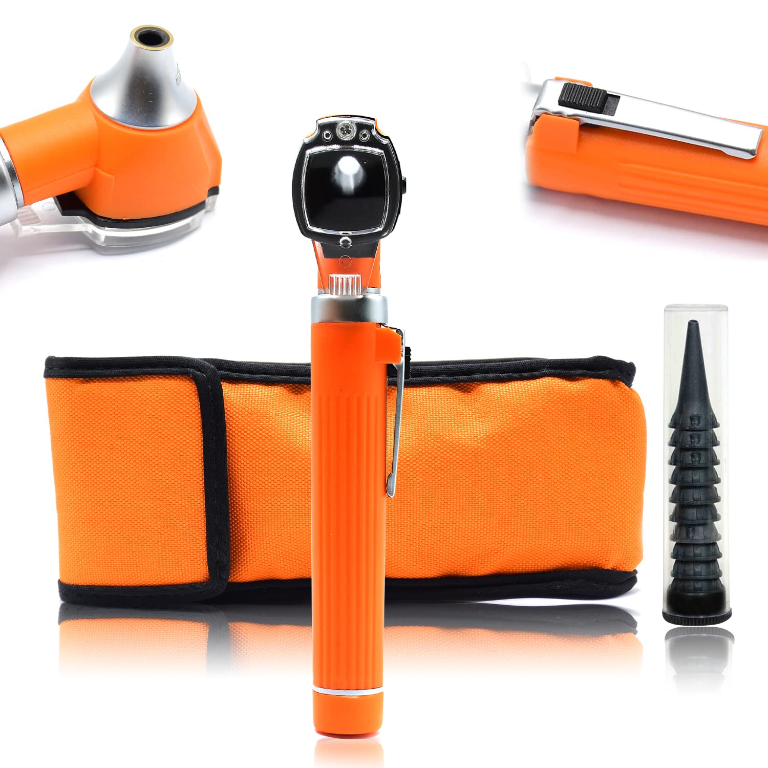 OdontoMed2011 - Otoscope 'Mini for Educational and Personal Use - Ideal for Medical and Nurse Students, Paramedics, EMT and Personal Use… (Orange)