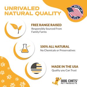 Dog Chits Beef Lung Fillets Dog and Puppy Treats - New! - All Natural Grain and Chemical Free Training Chews - High Protein and Low Fat - Supports Dental Health - Made in The USA - Large 10 oz Bag