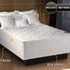 DS Solutions USA American Legacy Medium Firm Innerspring Full XL Mattress Only with Mattress Cover Protector Included - Fully Assembled, Orthopedic, Spine Support and Longlasting Comfort