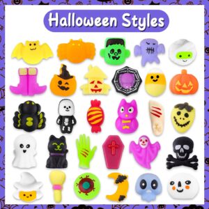 MGparty 42pcs Halloween Squishies Toys for Kids Halloween Party Favors Halloween Goodie Bag Fillers Prizes Halloween Decorations Stress Relief Toys for Adults