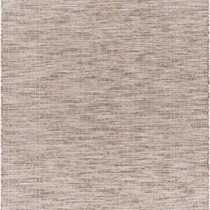 Mark&Day Outdoor Rugs, 5x7 Castricum Traditional Indoor/Outdoor Taupe Area Rug, Non Shedding Brown Cream Carpet for Patio, Porch, Deck, Bedroom, Living Room or Kitchen (5'1" x 7')